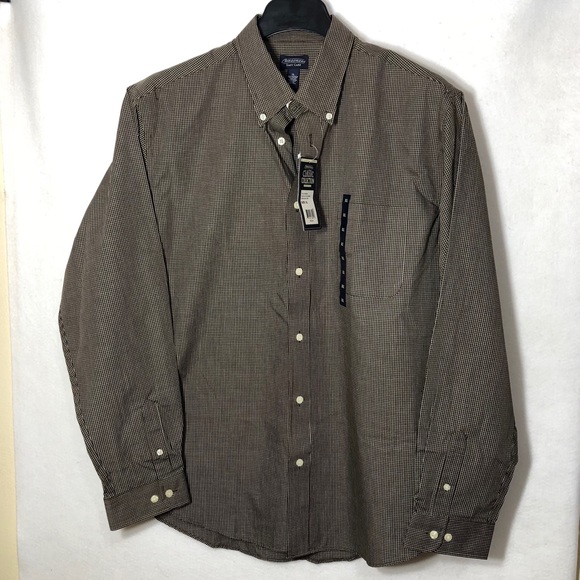 New Consensus Easy Care Mens Plaid Shirt - Picture 6 of 6